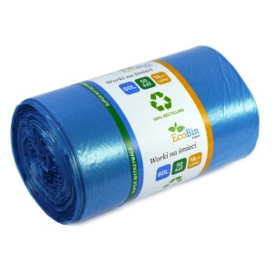 Worki na śmieci do segregacji 60L 50 szt (niebieskie) 