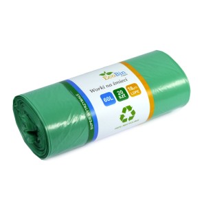 Worki na śmieci do segregacji 60L 20 szt (zielone)