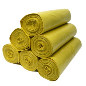 Worki na śmieci do segregacji 240L 50 szt (żółte) 5 rolek