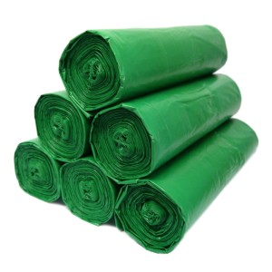 Worki na śmieci do segregacji 240L 50 szt (zielone) 5 rolek