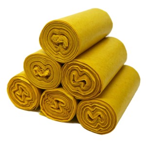 Worki na śmieci do segregacji 60L 100 szt (żółte) 5 rolek