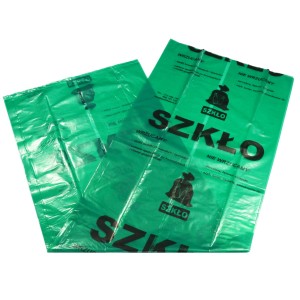 Worki na śmieci do segregacji 120L NADRUK 10 szt (zielone) 