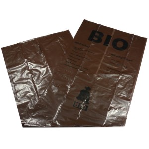 Worki na śmieci do segregacji 120L NADRUK 10 szt (brązowe)