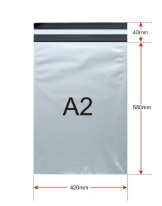 Foliopaki kurierskie A2 420 x 580 mm - 50 szt
