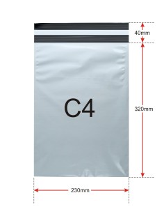 Foliopaki kurierskie C4 230 x 320 mm - 50 szt 